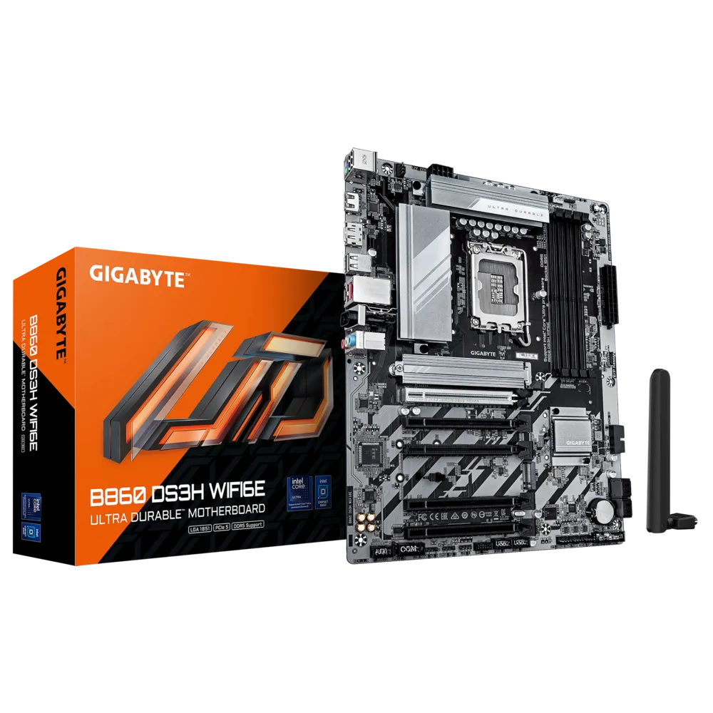 GIGABYTE B860 DS3H WIFI6E & Bluetooth DDR5 Motherboard for ULTRA Processor GIGABYTE B860 DS3H WIFI6E & Bluetooth DDR5 Motherboard for ULTRA Processor